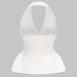 Linen Button Halter Neck Backless Pocket Tank Top -Women's Clothing Store 4b404d31 c29e 4549 9268 e4bbcdfa7163