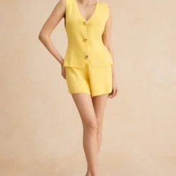 Sweater Metallic Button Tank Top -Women's Clothing Store 4c0cafd2 c5fd 44dc 861d c00cdb445a59