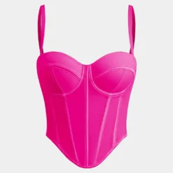 Solid Bustier Corset Top