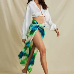 Tie Dye Twist Split Midi Skirt -Women's Clothing Store 4fe75eb0 19f2 40c3 9f79 0da304e9c13d