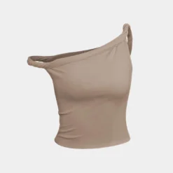 Basic Asymmetrical Twist Sleeveless Top -Women's Clothing Store 4fe96c07 8a89 48da 8eef db598f29e2ba
