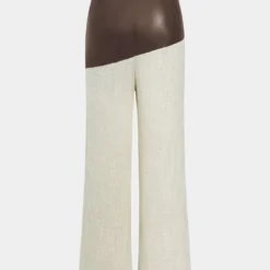 Contrast Color Block Print Straight-leg Trousers -Women's Clothing Store 5142bba8 5586 44f1 9509 9f8892c2be57