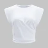 Ruched Asymmetrical T-Shirt