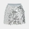 Sequin Mesh Mini Skirt