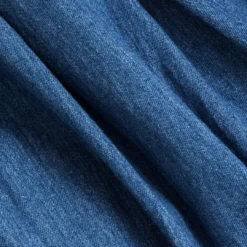 Solid Pleated V-neck Backless Denim Mini Dress -Women's Clothing Store 51ec1d05 8eda 4c97 8755 64cbabdbf2d4