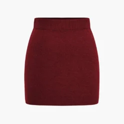 Basic Solid Knit Mini Skirt -Women's Clothing Store 52372877 0595 4c1f 9015 28b6e4eacae8