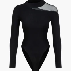 Basic Long Sleeve Solid Bodysuit