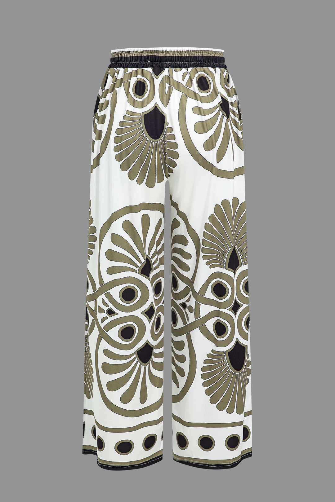 Abstract Print Drawstring Wide Leg Pants 10 Abstract Print Drawstring Wide Leg Pants - Image 10