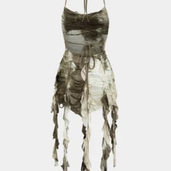 Tie Dye Print Fringe Tie Back Mini Dress -Women's Clothing Store 550a92c3 41ee 4d25 a3c7 bb3931f98e04