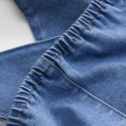 Denim Ruched Button Backless Crop Top -Women's Clothing Store 55ad2cb7 c324 440a a1a6 22bc61722f84