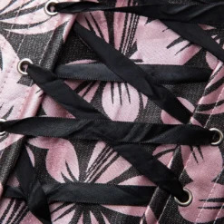 Floral Print Appliques Corset Tube Top -Women's Clothing Store 5690cc71 c265 4ba4 8a74 50e1bbe7ddb2