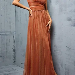 Glitter One Shoulder Maxi Dress -Women's Clothing Store 56da6ea8 720d 400a adfe 01cb96ea066d