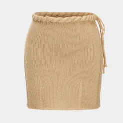 Knit Braided Tie-Up Skirt -Women's Clothing Store 57c2ee52 aacb 43e1 a0b9 7162733dc837