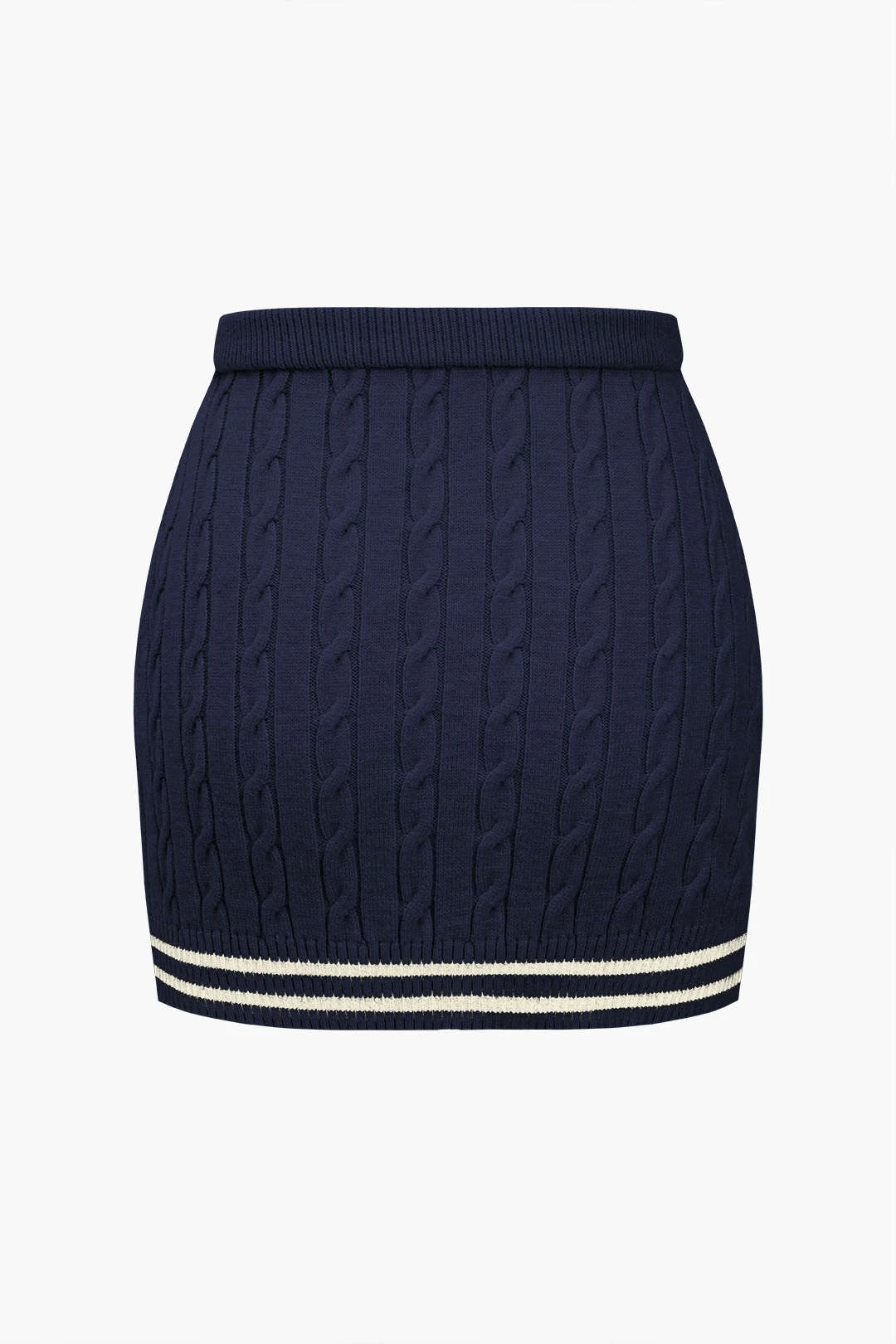 Color Block Print Knit Button Skirt 10 Color Block Print Knit Button Skirt - Image 10