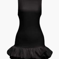 Solid Tank Ruffle Hem Mini Dress -Women's Clothing Store 588edc52 b448 4d84 ac59 d329c1bceab5