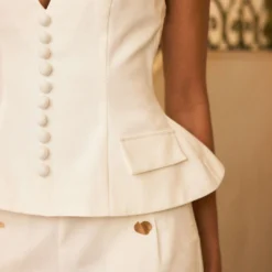 Linen Button Halter Neck Backless Pocket Tank Top -Women's Clothing Store 5929f707 813f 4fe9 a218 4ea034910c69