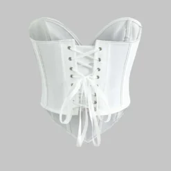 V-Hem Tie Back Corset Corset Top -Women's Clothing Store 59406bc3 7731 4099 8ddc a9a6ab86eb2c