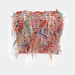 Fringe Mesh Tube Top