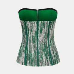 Zip Front Strapless Corset Top -Women's Clothing Store 5b8e5cc9 a294 4802 894b 004f396989ac