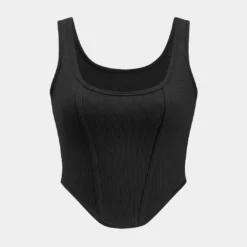 Basic Ribbed Solid Tank Top -Women's Clothing Store 5dabee39 e5bb 4c2e 95cc b9ed8dbd4476