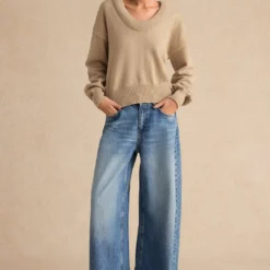 Sweater V-Neck Long-Sleeve Top -Women's Clothing Store 5fefc541 fb91 4c32 9b28 4d9c166d7b8a