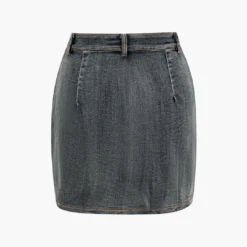 Denim Tie Up Halter And Mini Skirt Set -Women's Clothing Store 624c8b5b 0c5d 4991 a289 49e8db739b16