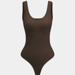 Basic Solid Round Neck Sleeveless Bodysuit -Women's Clothing Store 642059b1 c8b8 49e0 a71c feb9a3cd34c6