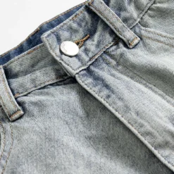 Denim Pocket Zipper Jeans -Women's Clothing Store 647a2cb3 40cd 4ec9 b6bf df96a6cb1565