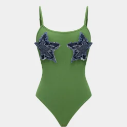 Patchwork Sleeveless Bodysuit -Women's Clothing Store 64caa255 ec8e 4078 b1e5 241874d9bf12