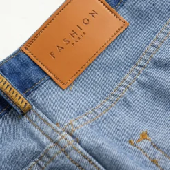 Reversible Letter Print Pocket Denim Mini Skirt -Women's Clothing Store 654c6994 3278 4503 8b3b ecde24acdd68