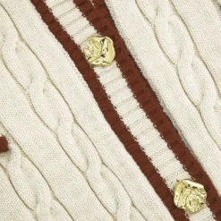 Knit Color Block Button Fake Pockets Long-Sleeve Top -Women's Clothing Store 66157ffc d3ac 45a5 be0b 842aa9308dfd