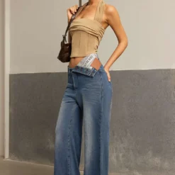 Halter Neck Ruched Top -Women's Clothing Store 6898efa7 cadf 4b6d af6e d05a1eda5b93