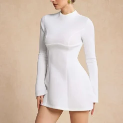 Backless Mini Dress -Women's Clothing Store 6a00cef5 3d5d 4e14 93df 1a619609ddaf