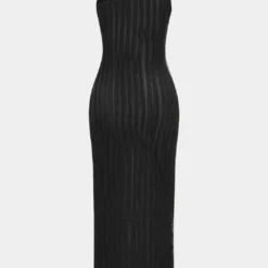 One-Shoulder Ruffle Sleeveless Slit Midi Dress -Women's Clothing Store 6ae49d16 1290 4eb9 aa45 c2f701a8e299