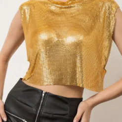 Metallic Glitter Tank Top -Women's Clothing Store 6c34c5ee d290 40c4 8bd6 a2b18d102c43