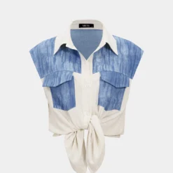 Linen Pocket Short-Sleeve Shirt