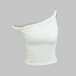 Basic Asymmetrical Twist Sleeveless Top