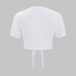 Number 5 Embroidered Knot Hem T-shirt -Women's Clothing Store 6e2f295d 55c7 4fd3 83a7 c7b894f56895