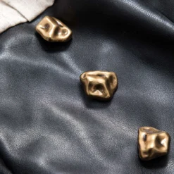 Linen Faux Leather Patchwork Long-Sleeve Shirt -Women's Clothing Store 6f1f37ab 433f 433c bb1e 42ddb39ffa9f