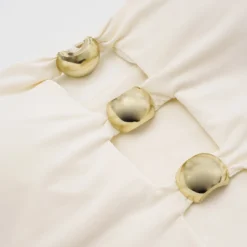 Metallic Decor Cut Out Ruched Strapless Sleeveless Tube Bodysuit -Women's Clothing Store 6f58f480 11b7 48c5 8b54 a5ae5058daf1