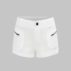 Metallic Pocket Denim Shorts