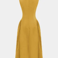 Metallic Decor Zipper Sleeveless Maxi Dress -Women's Clothing Store 708b5c59 eb03 4443 81a9 5d90690d534e