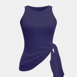 Ruched Asymmetrical Sleeveless Tank Top -Women's Clothing Store 71b204ff 47ae 47b2 8ca3 498c325cf71a