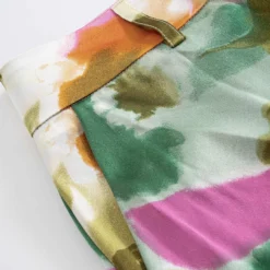 Abstract Print Satin High Waist Wide Leg Trousers -Women's Clothing Store 7285b286 0da8 46a2 8b8c 40810b6e25af