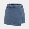 Denim Asymmetrical Skort
