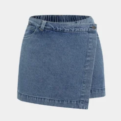 Denim Asymmetrical Skort