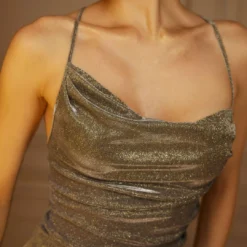 Backless Tie Back Draped Cowl Neck Maxi Dress -Women's Clothing Store 732207d4 65aa 4eb5 a352 dc7dd6f82dc6