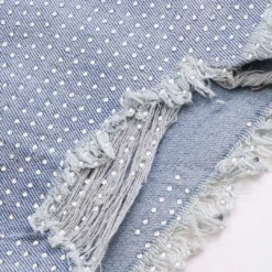 Denim Ripped Frayed Rhinestone High Waist Shorts -Women's Clothing Store 742fdbbc 6ffb 4a39 922d 760cdecdee95