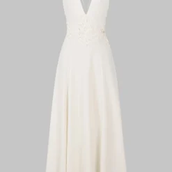 Jacquard Sleeveless Backless Slip Maxi Dress