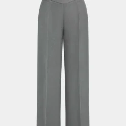 Basic High-Waisted Wide Leg Trousers -Women's Clothing Store 767689fb 66a1 4d7d 87a0 2d972939e9f5